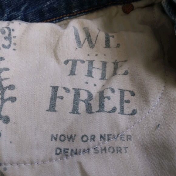 We The Free Now Or Never Denim Shorts Casual Festival Boho Women's Size 29 - Picture 5 of 10